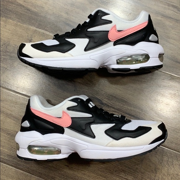 Nike Shoes - • NIKE AIR MAX2 LIGHT white/bleached coral-black W